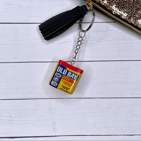 Old Bay Keychain | Handmade | Mini Brands | Quirky | Fun | NWOT - Picture 4 of 15